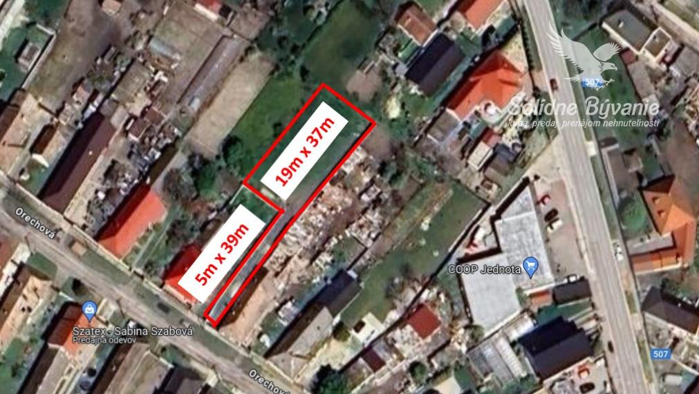 Stavebný pozemok pre rodinný dom alebo dvojdom, Mostová