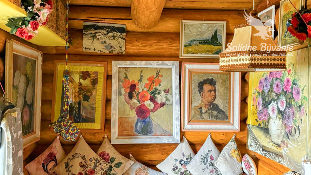 Predaj - dvojpodlažný zrub v obci Rykynčice s pozemkom 7212m2