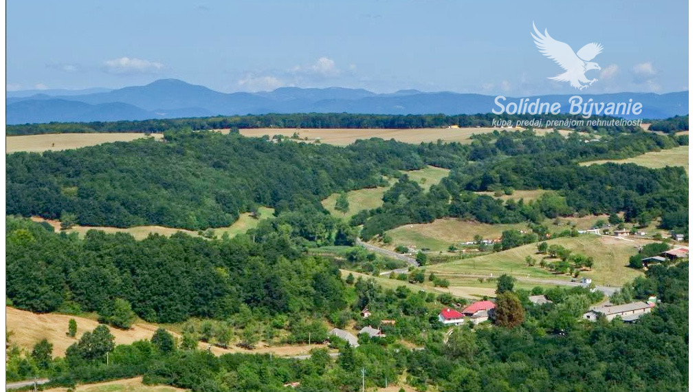 Predaj - dvojpodlažný zrub v obci Rykynčice s pozemkom 7212m2