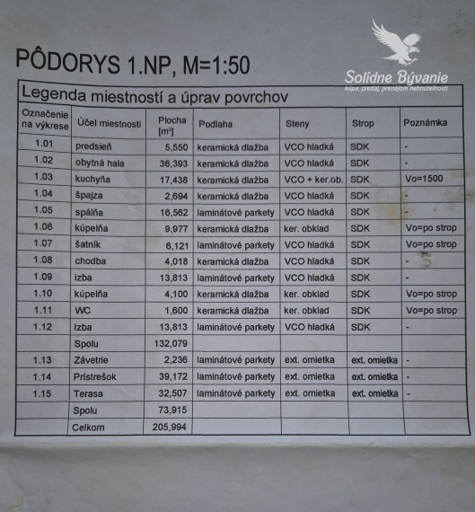 Priestranný rozostavaný 4-izbový rodinný dom v Trsticiach