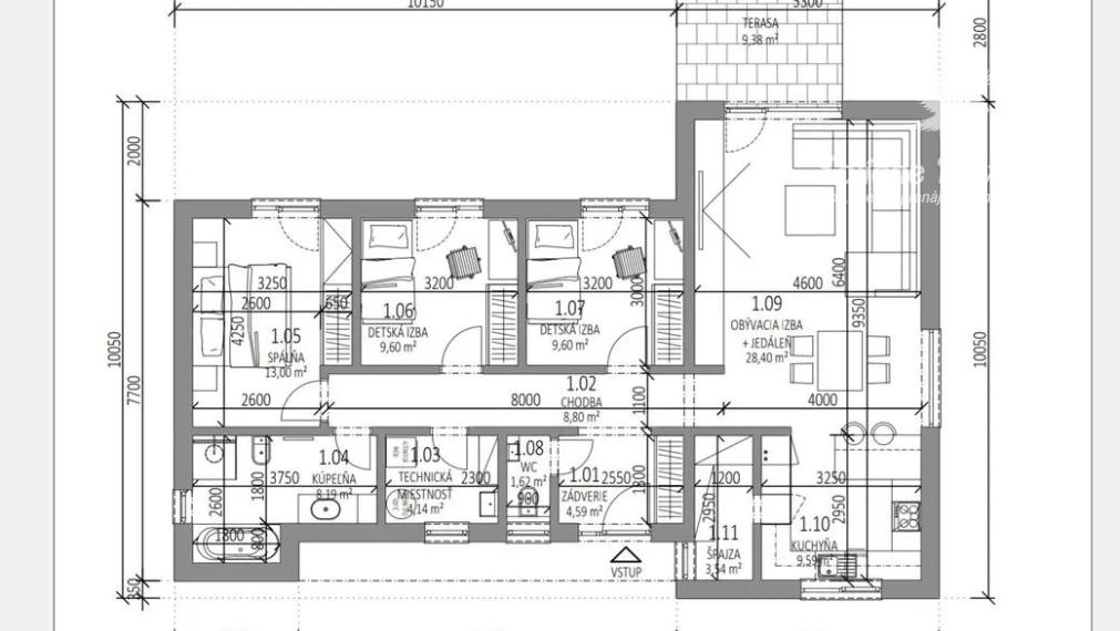 Na predaj 4-izbový rodinný dom, Novostavba, Trstice okres Galanta