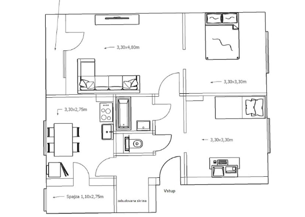 3-izbový byt + garáž + skladový priestor, Sládkovičovo